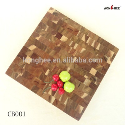 square shape Large Acacia wood Butcher chopping board cutting board single piece package