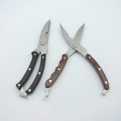 POM/Pakka Wood Handle High Quality Kitchen Poultry Shears