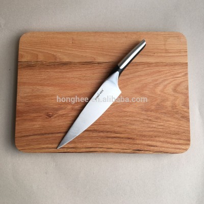 High Quality Oak Wood Cutting Chopping Board With Groove Grips