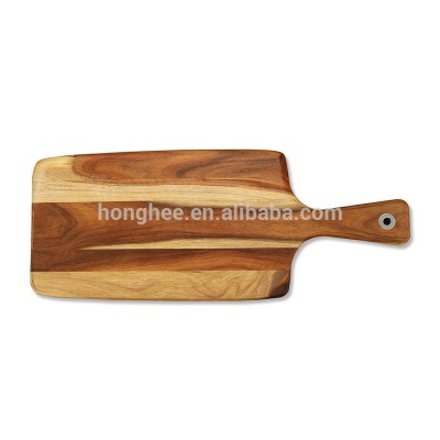 Custom Baking Bread Serving Acacia Wood Board With Handle