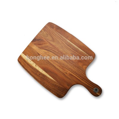 Acacia Wooden Steak Pizza Serving Cutting Board With Handle